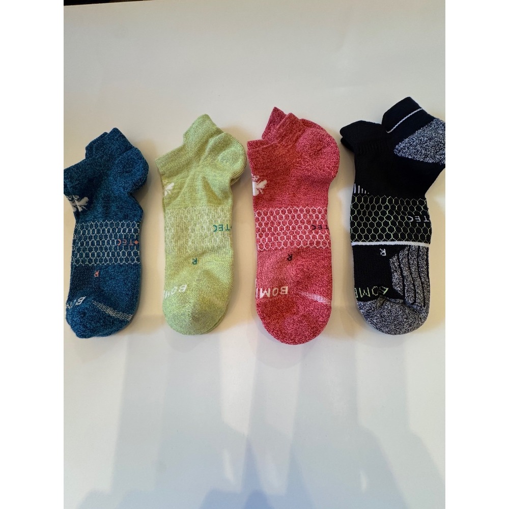 Bombas 4‎ Pairs Unisex Honeycomb Ankle Socks Size XL NWOT
